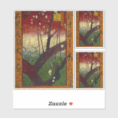 Vincent van Gogh - Bloeiende pruimenboom Sticker (Vel)