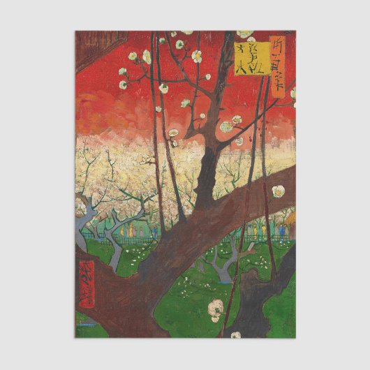 Vincent van Gogh - Bloeiende pruimenboom Tissuepapier