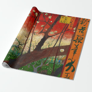 Vincent van Gogh - Bloeiende pruimenboomgaard Cadeaupapier