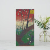 Vincent Van Gogh - Bloeiende pruimenboomgaard Feestdagenkaart (Staand voorkant)