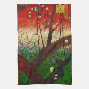Vincent van Gogh - Bloeiende pruimenboomgaard Theedoek