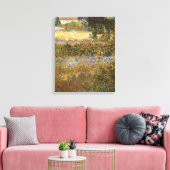 Vincent van Gogh - Bloeiende tuin Canvas Afdruk (Insitu (Woonkamer))