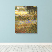 Vincent van Gogh - Bloeiende tuin Canvas Afdruk (Insitu (Houten vloer))