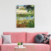 Vincent van Gogh - Bloeiende Tuin Canvas Afdruk (Insitu (Woonkamer))