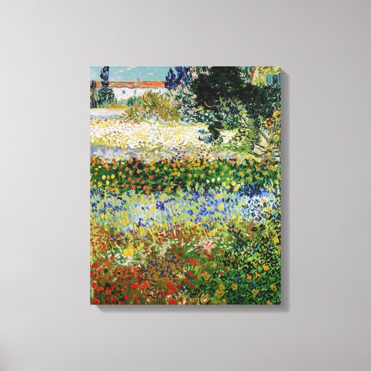 Vincent van Gogh - Bloeiende Tuin Canvas Afdruk (Voorkant)