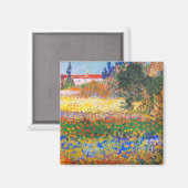 Vincent Van Gogh Bloeiende Tuin Magneet (Voorkant / Achterkant)