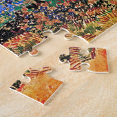 Vincent van Gogh - bloeiende tuin met pad Legpuzzel (Zijkant)