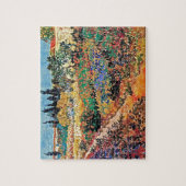 Vincent van Gogh - bloeiende tuin met pad Legpuzzel (Verticaal)