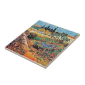 Vincent van Gogh - bloeiende tuin met pad Tegeltje (Zijkant)