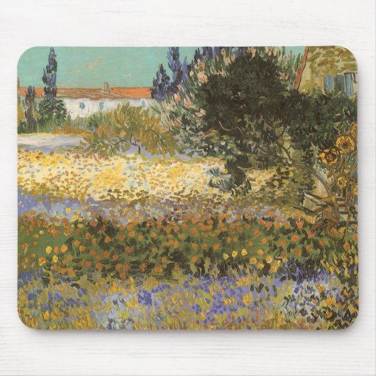 Vincent van Gogh - Bloeiende tuin Muismat (Voorkant)