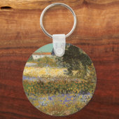 Vincent van Gogh - Bloeiende tuin Sleutelhanger (Voorkant)