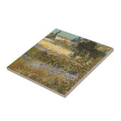 Vincent van Gogh - Bloeiende tuin Tegeltje (Zijkant)