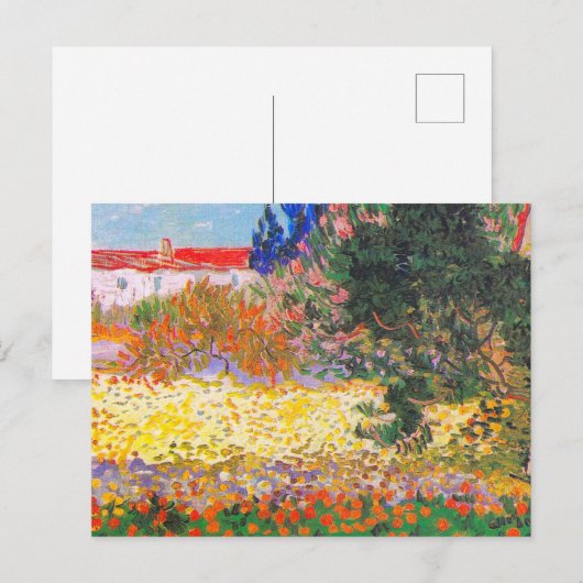 Vincent van Gogh Bloeituin Briefkaart (Voorkant / Achterkant)