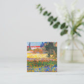 Vincent van Gogh Bloeituin Informatiekaartje (Staand voorkant)