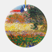 Vincent van Gogh Bloeituin Keramisch Ornament (Achterkant)