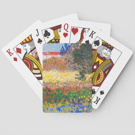Vincent van Gogh Bloeituin Pokerkaarten (Achterkant)
