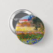 Vincent van Gogh Bloeituin Ronde Button 5,7 Cm (Voorkant /achterkant)