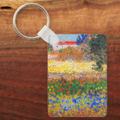 Vincent van Gogh Bloeituin Sleutelhanger (Voorkant)
