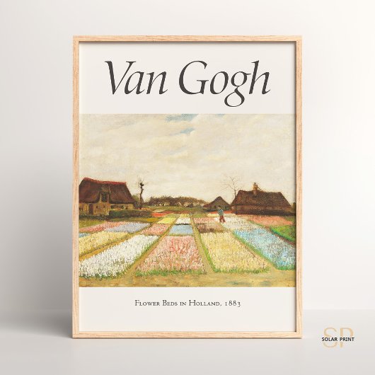 Vincent van Gogh Bloemenbedden in Holland Art Prin Poster