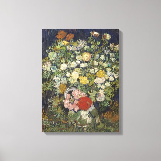 Vincent Van Gogh | Bloemkool in een Vase Canvas Afdruk (Voorkant)
