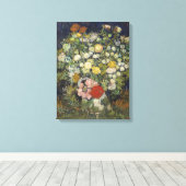 Vincent Van Gogh | Bloemkool in een Vase Canvas Afdruk (Insitu (Houten vloer))