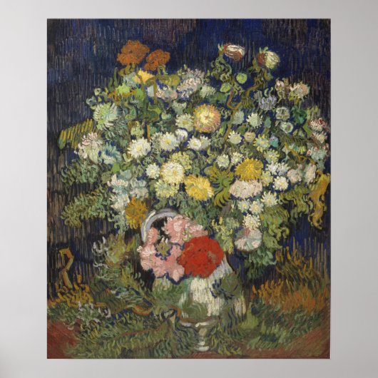 Vincent Van Gogh | Bloemkool in een Vase Poster (Voorkant)