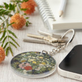 Vincent Van Gogh | Bloemkool in een Vase Sleutelhanger (Voorkant Rechts)