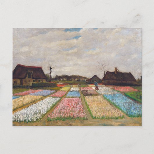 Vincent van Gogh - Bloemperken in Holland Briefkaart (Voorkant)