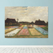 Vincent van Gogh - Bloemperken in Holland Canvas Afdruk (Insitu (Houten vloer))
