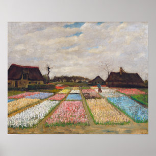 Vincent van Gogh - Bloemperken in Holland Poster