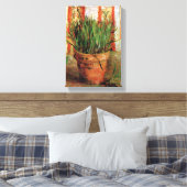 Vincent Van Gogh - Bloempot Met Bieslook Canvas Afdruk (Insitu (Slaapkamer))