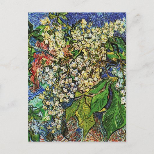 Vincent van Gogh-Blooming-kastanjebijkantoren Briefkaart (Voorkant)