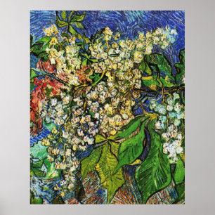 Vincent van Gogh-Blooming Poster van kastanjebijka