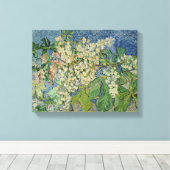Vincent van Gogh | Blossombere kastanjetakken Canvas Afdruk (Insitu (Houten vloer))