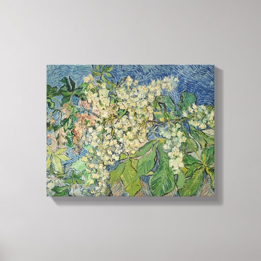 Vincent van Gogh | Blossombere kastanjetakken Canvas Afdruk (Voorkant)