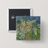 Vincent van Gogh | Blossombere kastanjetakken Vierkante Button 5,1 Cm (Voorkant /achterkant)