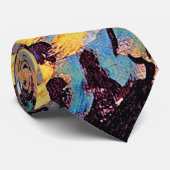 Vincent Van Gogh - Blossoming Acacia-filialen Stropdas (Opgerold)