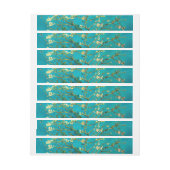 Vincent Van Gogh Blossoming Almond Tree Art Adreslabel Wikkel (Vel)