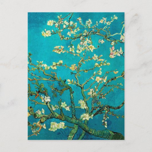 Vincent Van Gogh Blossoming Almond Tree Art Briefkaart (Voorkant)
