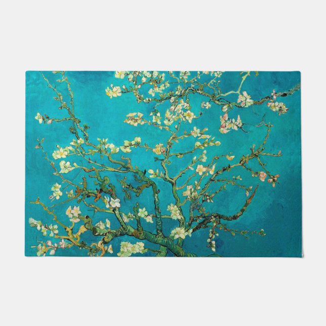 Vincent Van Gogh Blossoming Almond Tree Art Deurmat (Voorkant)