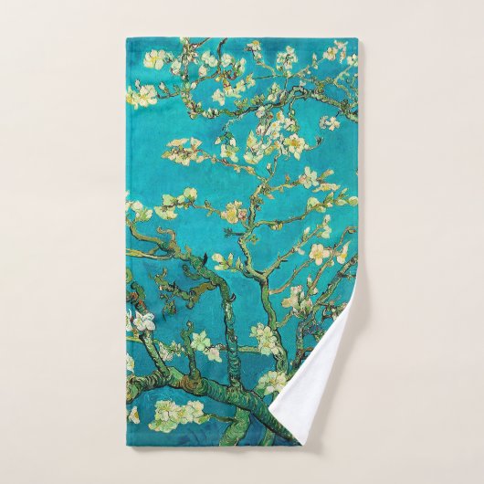 Vincent Van Gogh Blossoming Almond Tree Art Handdoek (Handdoek)