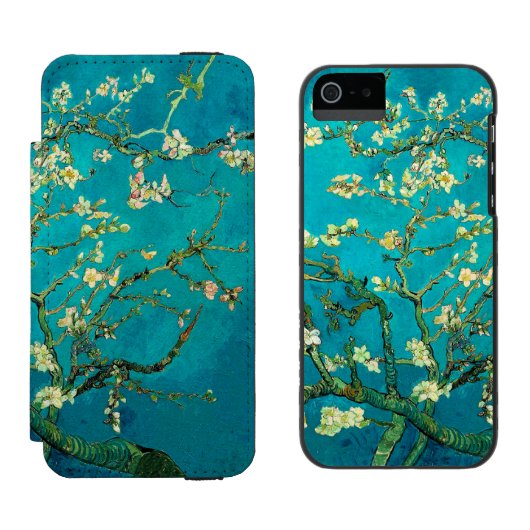 Vincent Van Gogh Blossoming Almond Tree Art Incipio iPhone Portemonnee Hoesje (Naast elkaar)