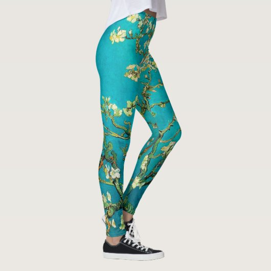 Vincent Van Gogh Blossoming Almond Tree Art Leggings (Rechts)