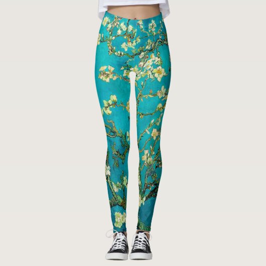 Vincent Van Gogh Blossoming Almond Tree Art Leggings (Voorkant)