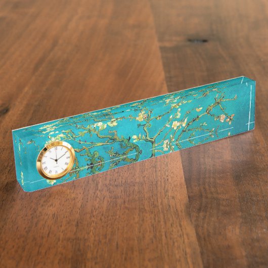 Vincent Van Gogh Blossoming Almond Tree Art Naambordje (Zijkant)