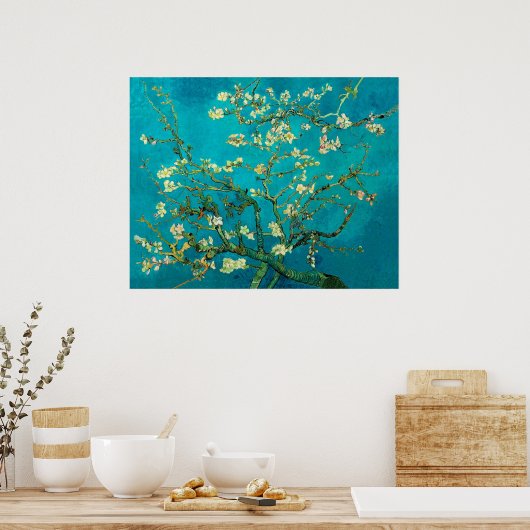 Vincent Van Gogh Blossoming Almond Tree Art Poster (Keuken)