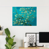 Vincent Van Gogh Blossoming Almond Tree Art Poster (Thuiskantoor)