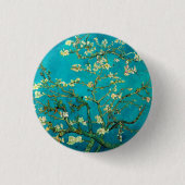 Vincent Van Gogh Blossoming Almond Tree Art Ronde Button 3,2 Cm (Voorkant)