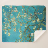 Vincent Van Gogh Blossoming Almond Tree Art Sherpa Deken (Voorkant (horizontaal))