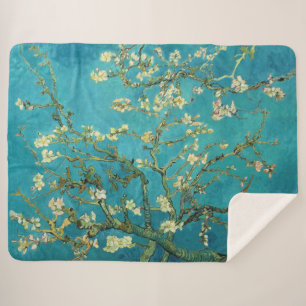 Vincent Van Gogh Blossoming Almond Tree Art Sherpa Deken